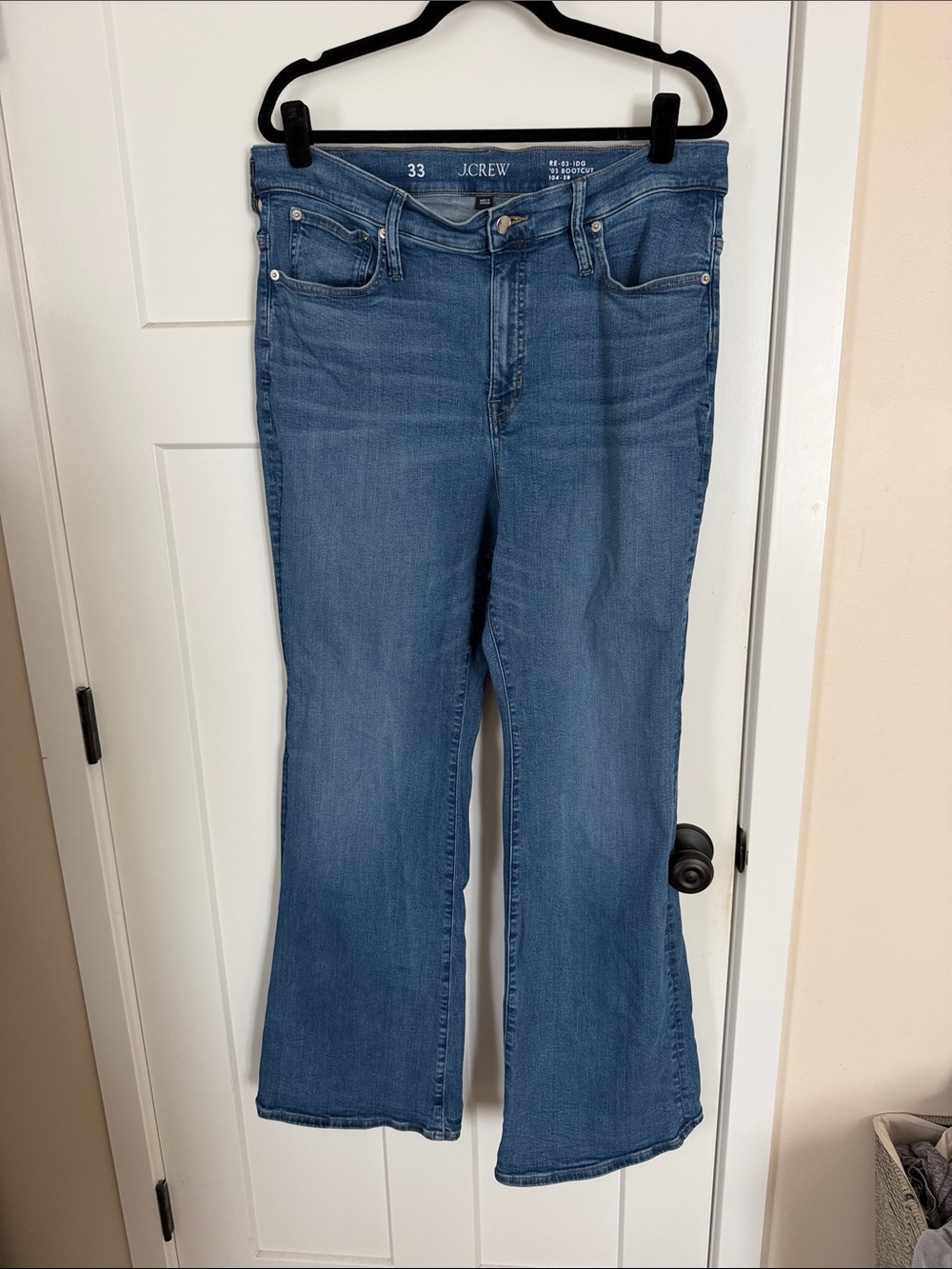 J. Crew Women's high rise bootcut in super stretch size 33 inseam 33